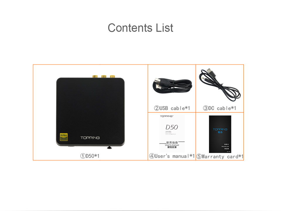 ขาย TOPPING D50 DAC ตั้งโต้ะระดับ Hi-Res รองรับ DSD512 , iOS , Android , Windows , MAC