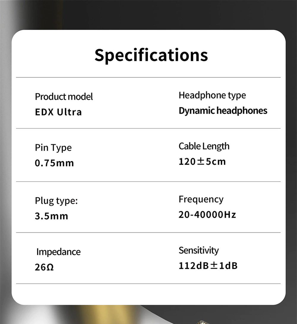 ขาย KZ EDX Ultra หูฟัง Dynamic ระดับมืออาชีพ เบสลึกหนักแน่น ประกันศูนย์ไทย