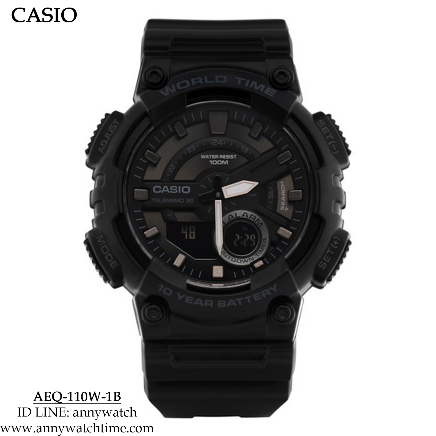 CASIO AEQ-110W-1B
