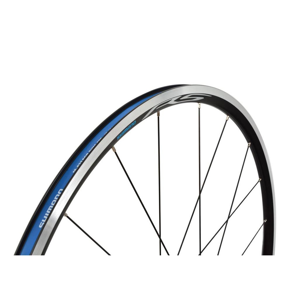 SHIMANO วงล้อชุด 700C, WHRS100, ALLOY, F/R 20/24H, 10/11-SPEED, สีดำ