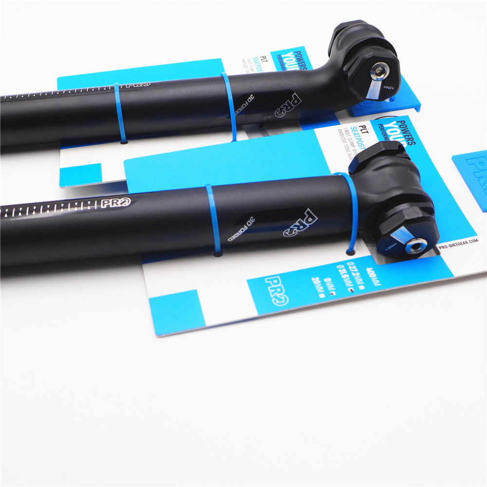หลักอาน PRO PLT SEATPOST 31.6, เยื้อง20/เยื้อง0 ยาว 400มม. สีดำ