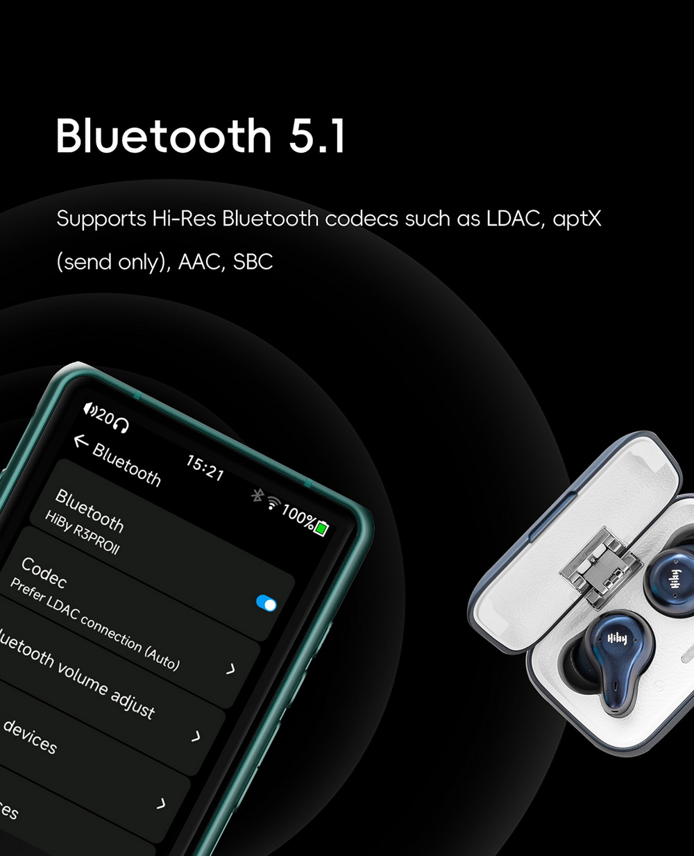 Hiby R3PROii DAP พกพา ชิป CS43198 x2 รองรับ MQA, Bluetooth5.1, LDAC, Dual Hi-Res ประกันศูนย์ไทย