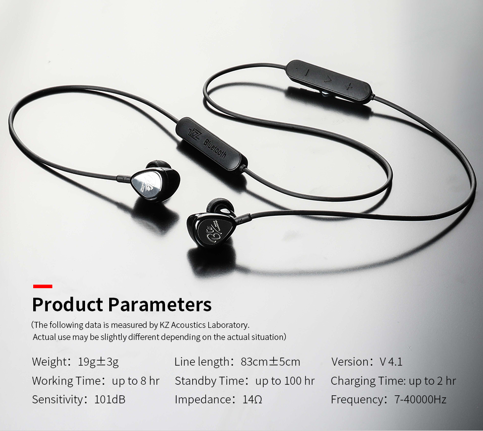 ขาย KZ BTE หูฟัง 2 ไดร์เวอร์ (1DD+1BA) ชิป Qualcomm CSR8645 รองรับ บลูทูธ 4.1 APTX , กันน้ำได้