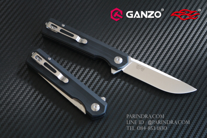 มีดพับ Ganzo กานโซ่ รุ่น FH11-BK D2 Steel ด้ามสีดำสนิท ของแท้ 100%