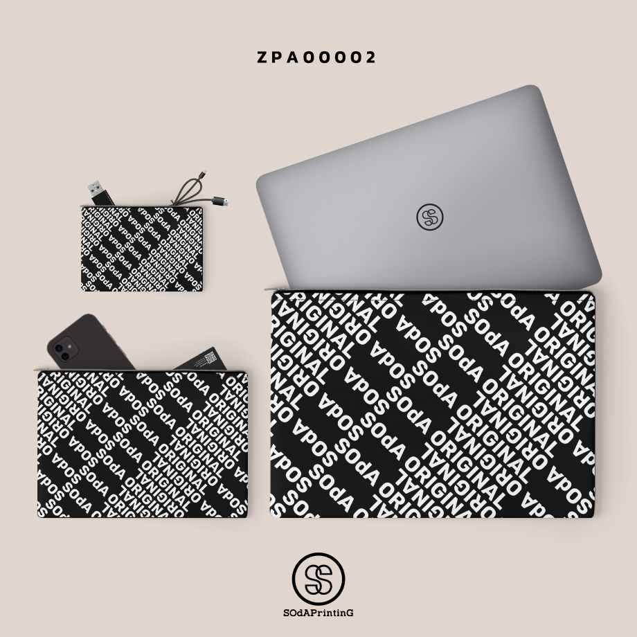 เซ็ทกระเป๋า 3 ใบ ZPA00002 เคสคอม Macbook กระเป๋าอเนกประสงค์ #กระเป๋า #กระเป๋าสตางค์ #SOdAbag #SOdAPrintinG