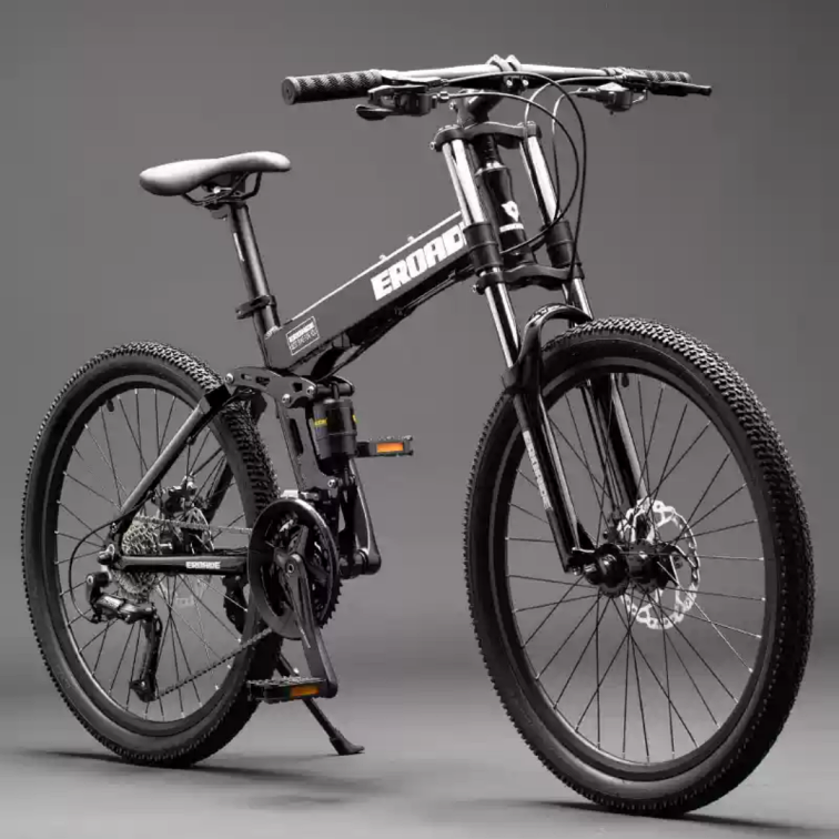 จักรยานพับ EROADE Power Mech-X1 จักรยานเสือภูเขาสไตล์ German โช้คคู่ เฟรมอลูมิเนียม ดิสก์เบรก ระบบเกียร์ Shimano 24sp, ล้อ 26นิ้ว