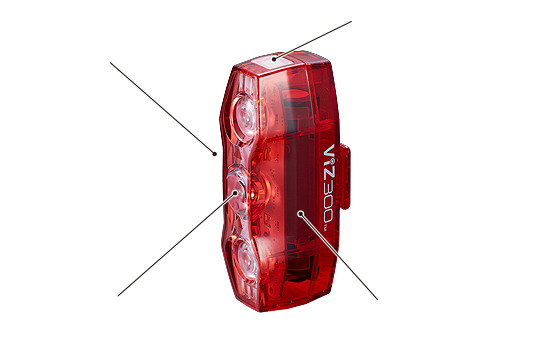 ไฟท้าย CATEYE VIZ300, TLLD810R ไฟท้ายกะพริบ
