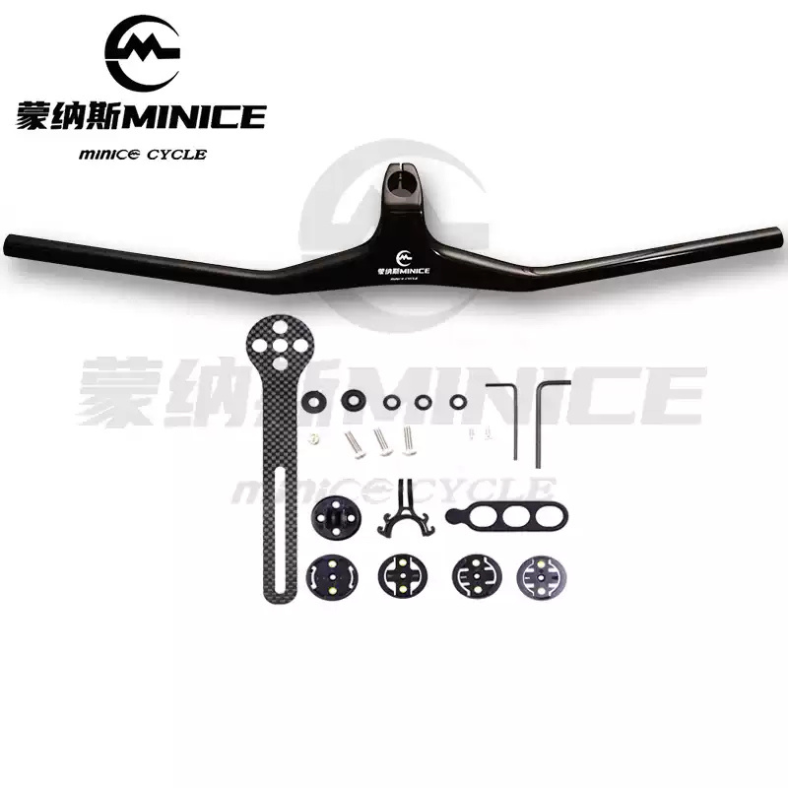 Monas Minice Carbon Fiber Mountain Bike Handlebar – Toray T700+T800 | Ultra-Light 270g | XC-Specific | 2-Year Warranty