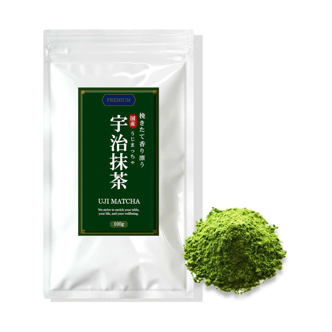 JEAU CHAU Uji Matcha พรีเมี่ยม มัทฉะแท้ 100% จากเกียวโต ขนาด 100 g.