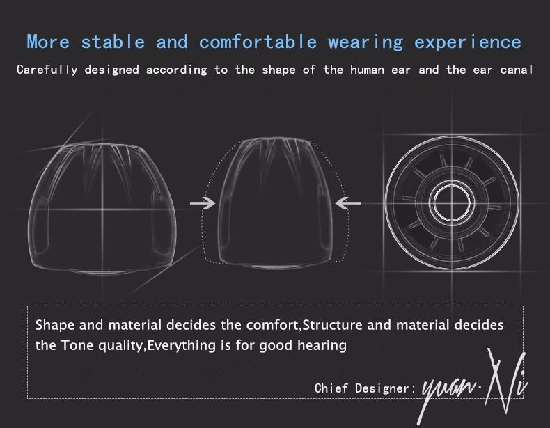 ขาย KZ Silicone จุกหูฟัง ดีไซน์ใหม่ ใส่สบายขึ้น เพิ่มคุณภาพเสียง 3 คู่