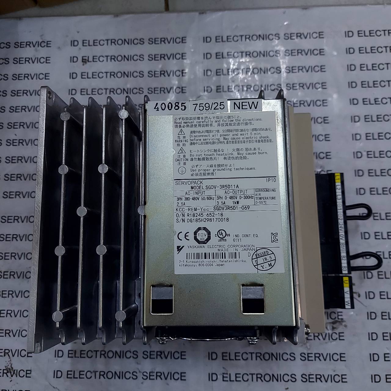 SGDV-3R5D11A SERVO DRIVE " YASKAWA "