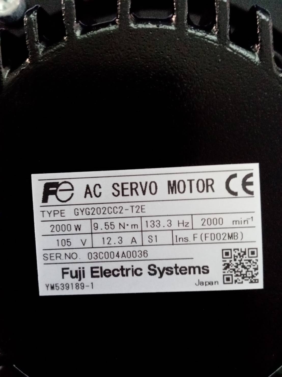 GYG202CC2-T2E SERVO MOTOR " FUJI "