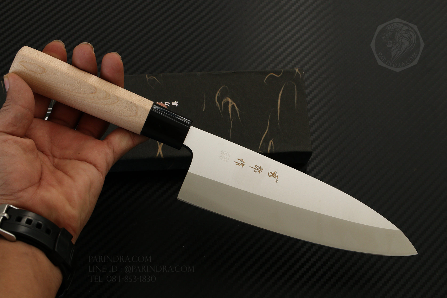 มีดเดบะ เชฟญี่ปุ่น ด้ามไม้ ลับคมด้านเดียว คมสุดยอด ขนาด 12 นิ้ว คุณภาพดีมาก