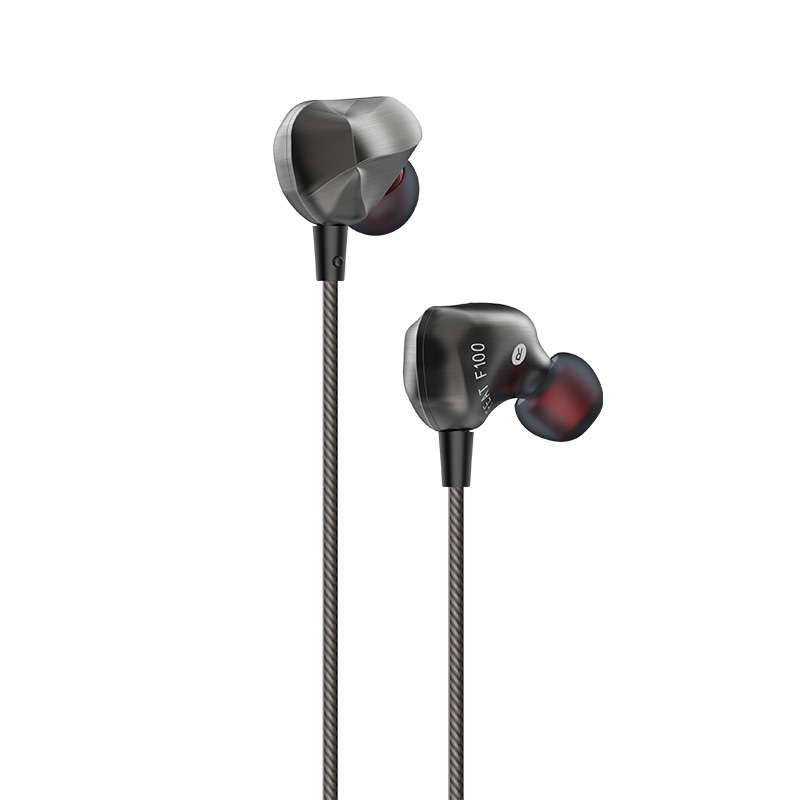 ขาย Auglamour F100 หูฟังบอดี้เหล็ก พร้อมไมค์ รองรับ Smart phone