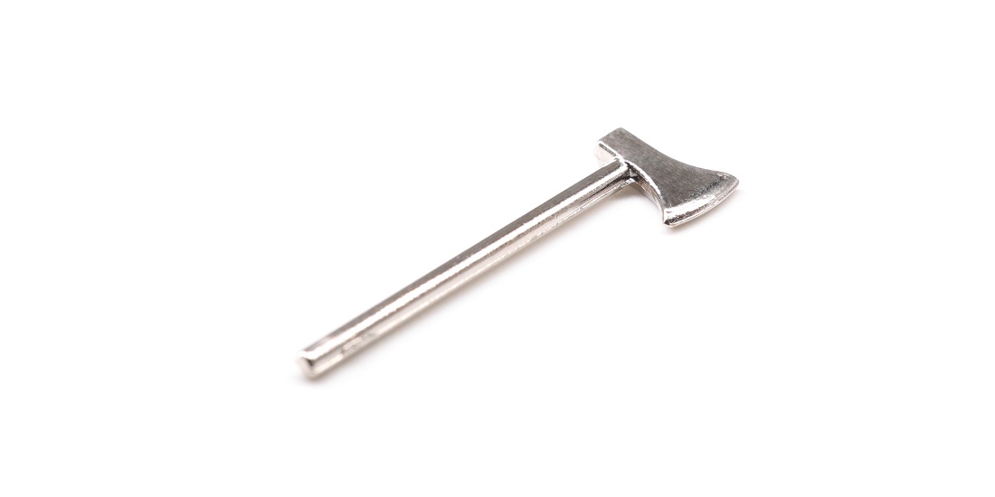 Metal Axe Silver 27mm MX0052