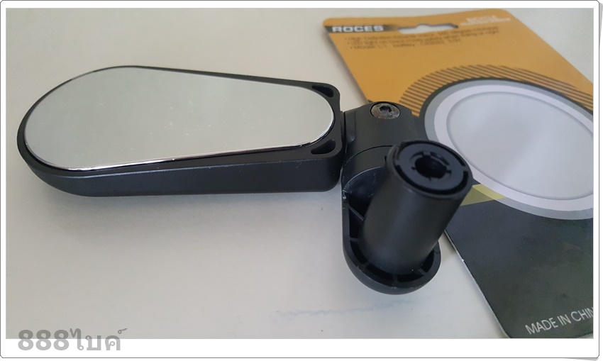 กระจกมองหลัง จักรยาน ROCES Bicycle Mirror, L-1 มีไฟ LED