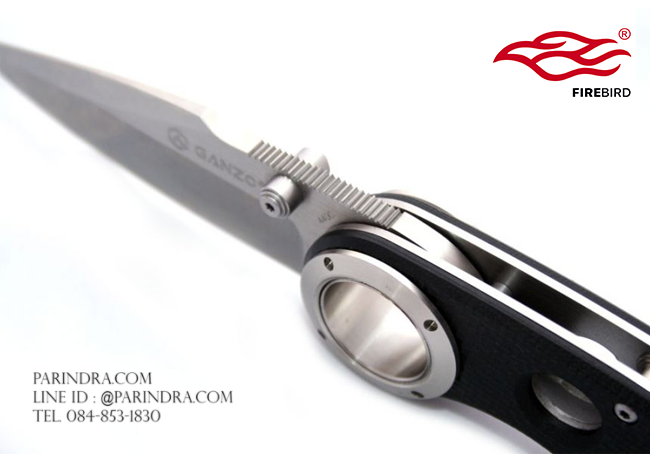 มีดพับ Ganzo กานโซ่ รุ่น Ganzo F708 ด้ามสีดำ ของแท้ 100%