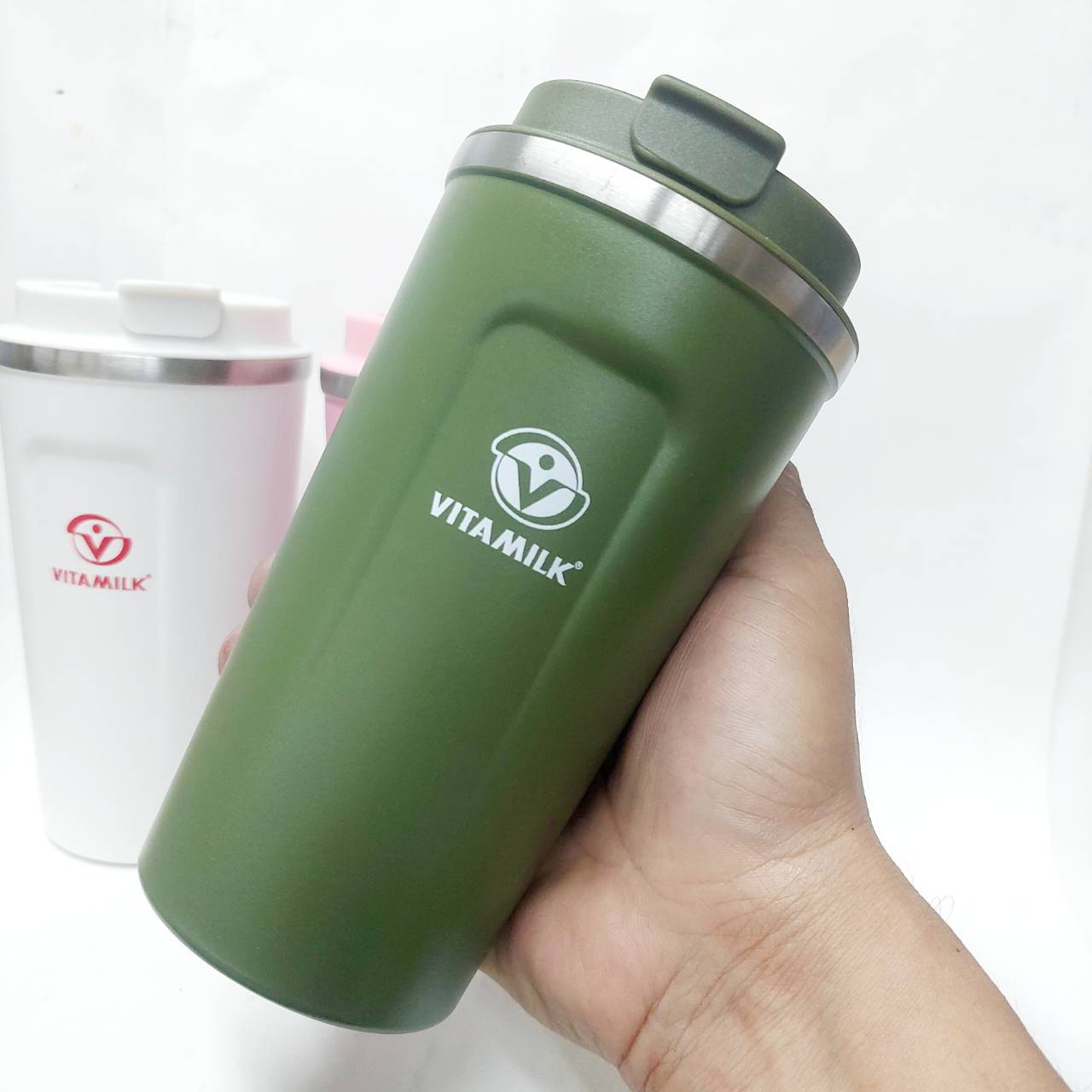 สกรีนโลโก้แก้วน้ำ vitamilk