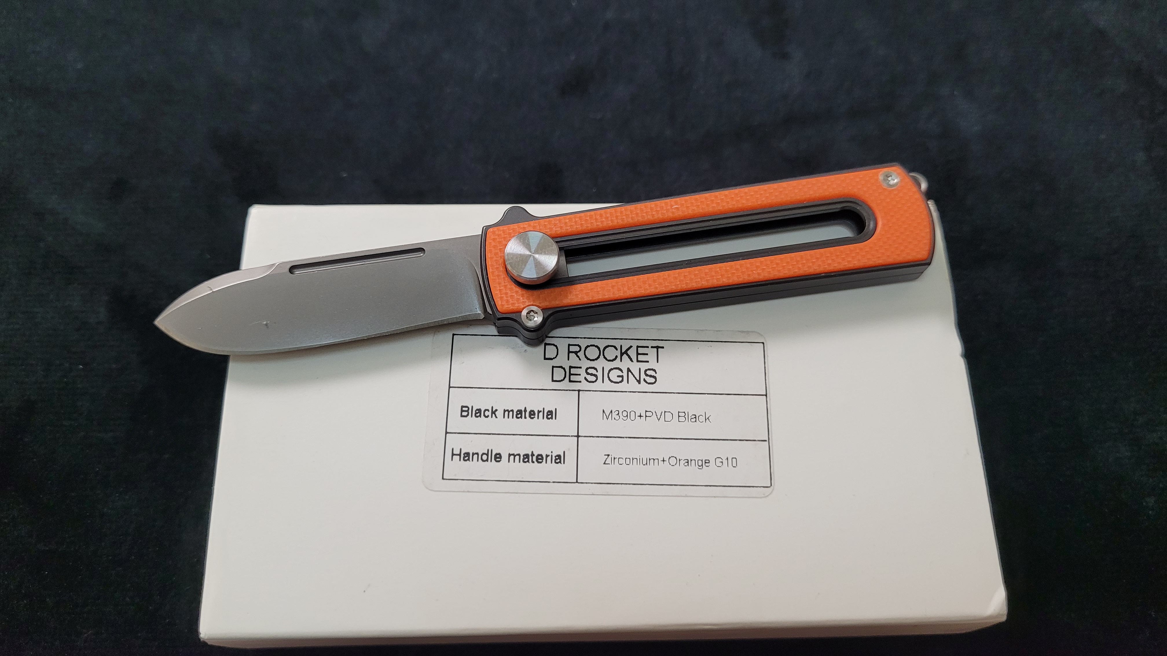Zr BarloX with M390 Blade-for a short time Dealer's Cost Orange DLC Black Blade