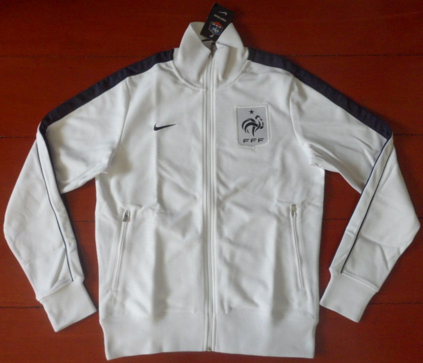 เสื้อฟุตบอล ทีมชาติฝรั่งเศส ชุดเสื้อแจ็กเก็ต Authentic N98 Jacket ชุดลุยศึกยูโร 2012 ใหม่ M-Size / FRANCE Football Shirt Authentic N98 Jacket Kit EURO 2012 Jersey NEW M-Size