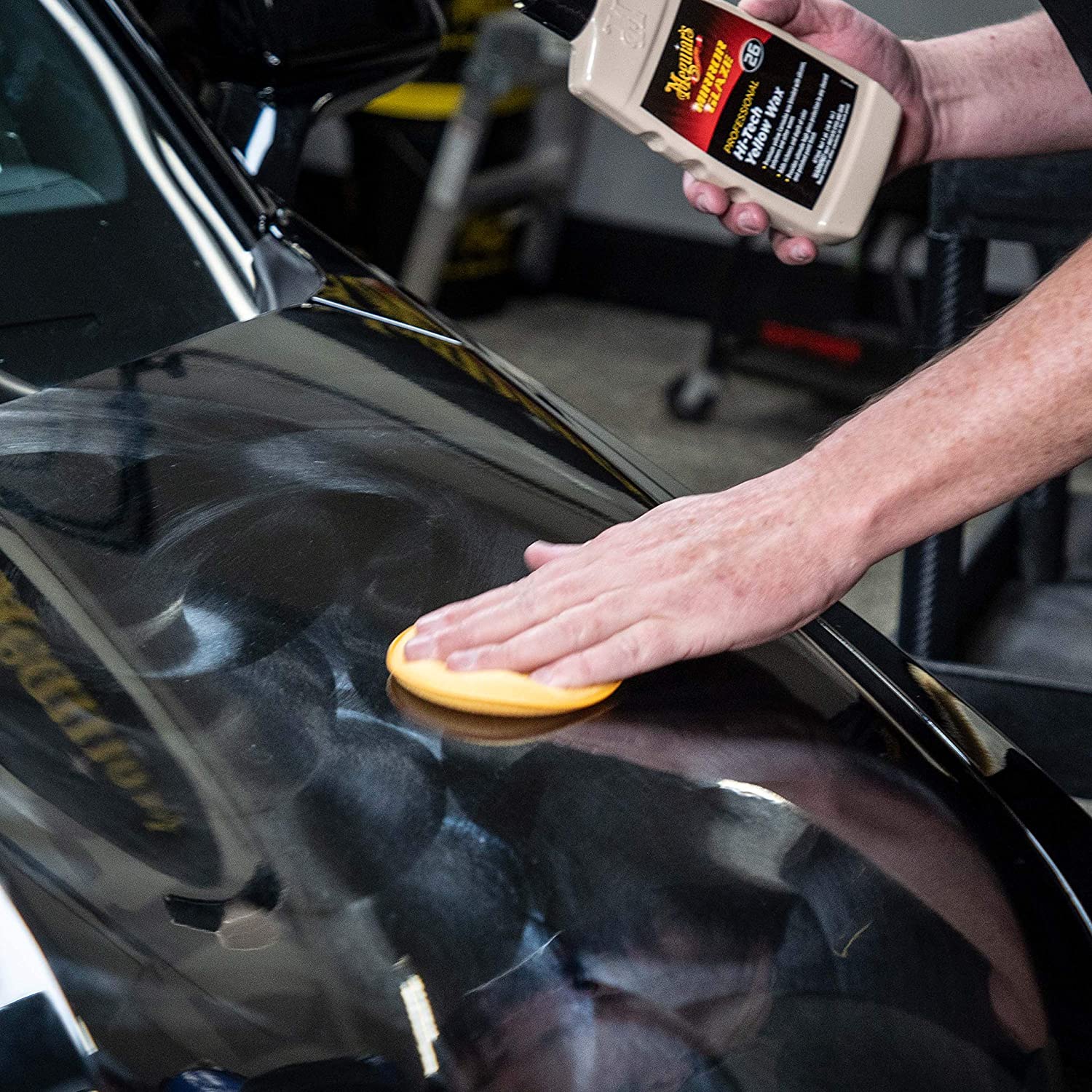 c-135. น้ำยาเคลือบสีรถ ชนิดเงางามพิเศษ Meguiar’s No.26 M2616 Mirror Glaze Hi-Tech Yellow Wax 473 ml. (16 Oz.)
