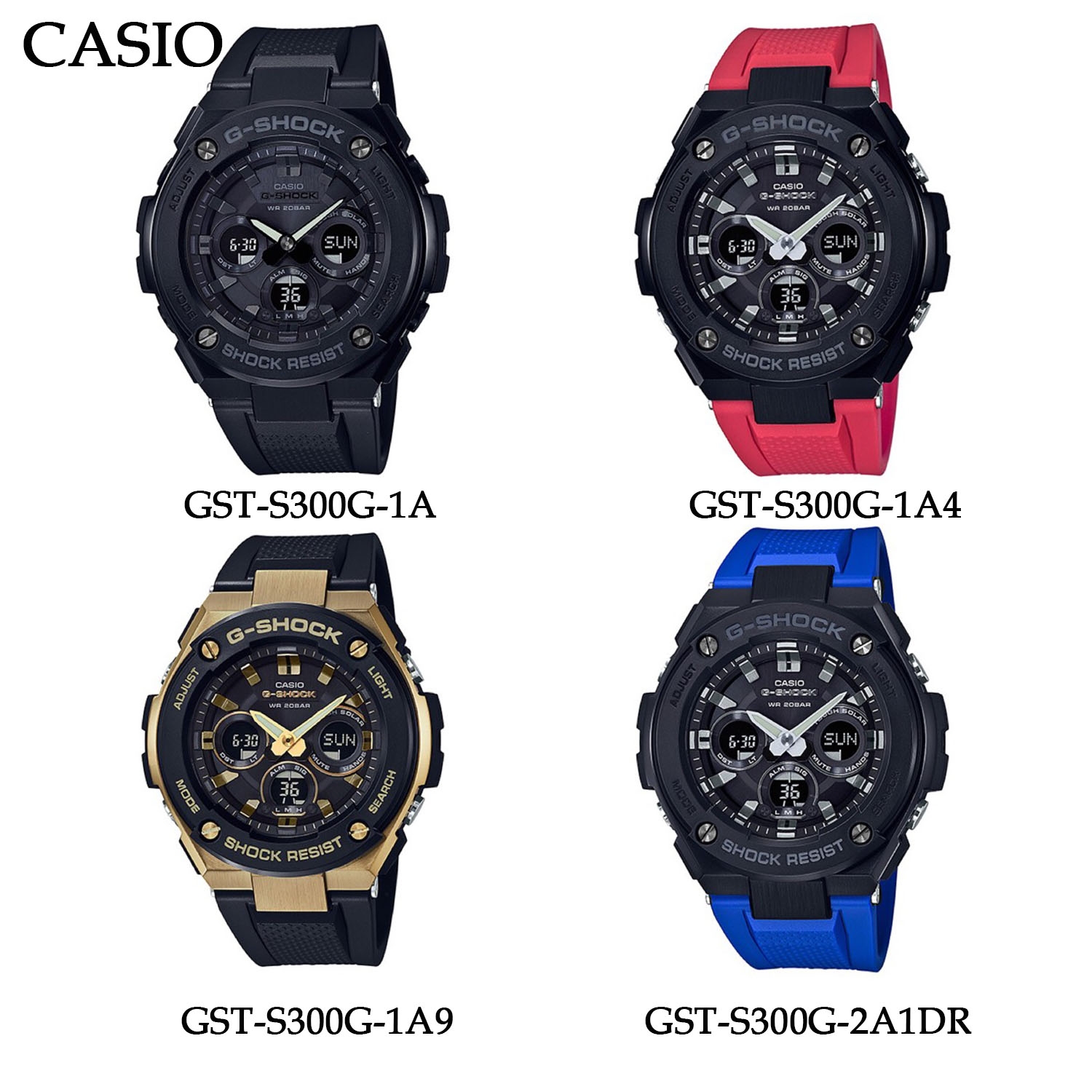 G-SHOCK GST-S300G-2A1DR - จำหน่ายนาฬิกาของแท้ 100% อะไหล่