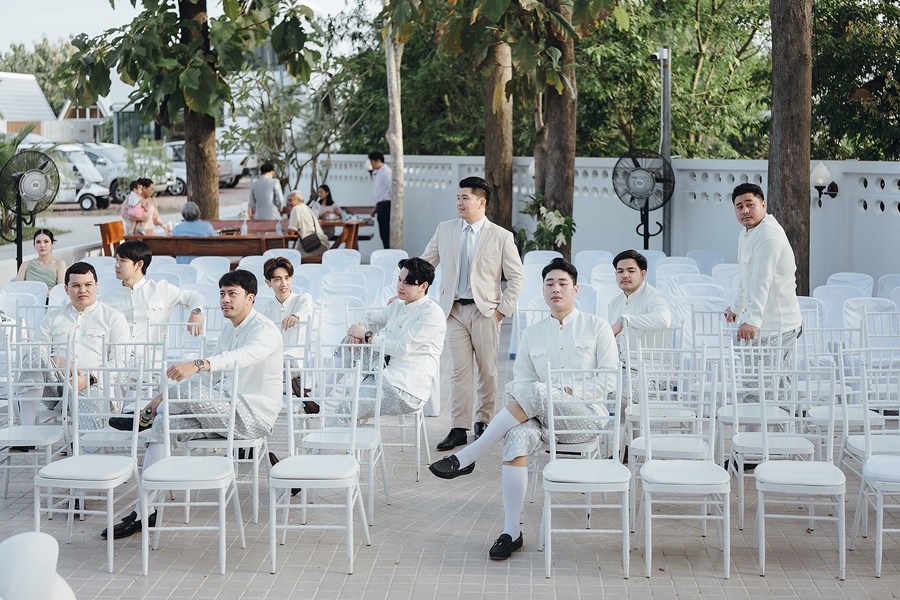 เช่า ชุดไทยเพื่อนเจ้าบ่าว ชุดราชปะแตน โจงกระเบน