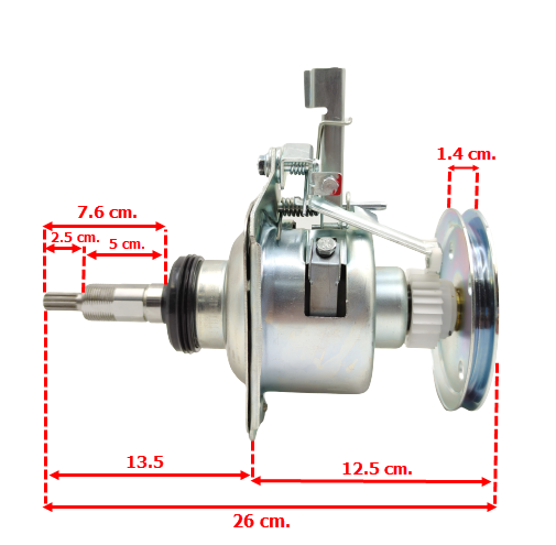 #CF07 แกนซักเครื่องซักผ้า, แกนชุดซัก พานา(Pana)11ฟัน พู่เลย์ใหญ่(อย่างดี)