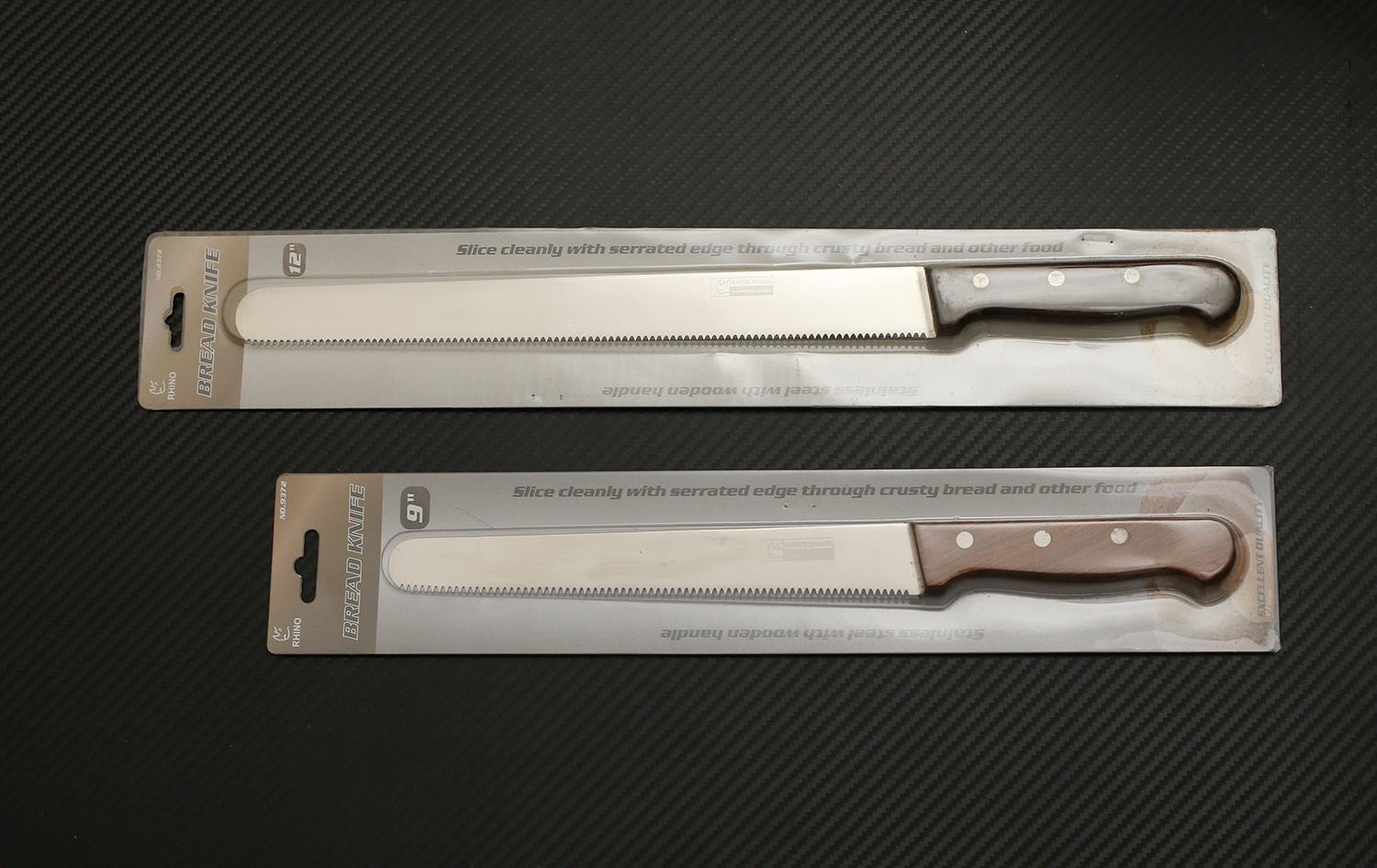 มีดตัดขนมปัง RHINO BRAND No.2372 / 9372 BREAD KNIFE สำหรับการตัดขนมปัง หรืออาหารอื่นๆ คมสุดๆ (ของแท้)