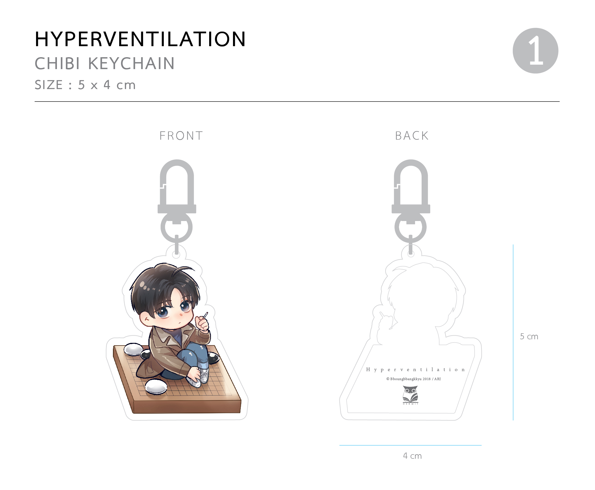 พวงกุญแจอะคริลิก เรื่อง Hyperventilation