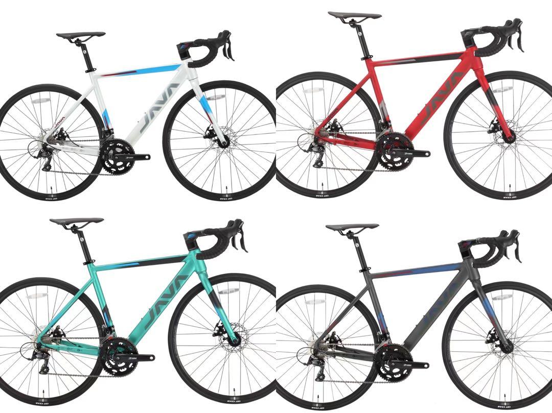 จักรยานเสือหมอบ JAVA RONDA DISC เฟรมอลู เกียร์ Shimano Sora2*9sp, แฮนด์ Integrated 700c 2022