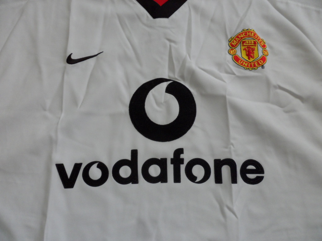 เสื้อฟุตบอล ทีมสโมสรแมนเชสเตอร์ ยูไนเต็ด ชุดเยือน 2000/2003 L-Size / MANCHESTER UNITED Football Shirt Away Kit 2000/2003 Jersey L-Size