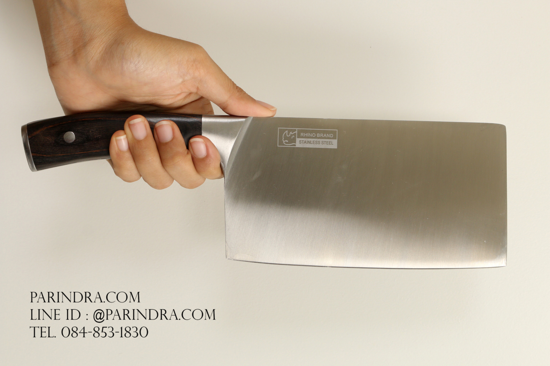 มีดอีโต้ทำครัว Rhino Brand No.7964 ด้ามไม้ ขนาดใบ 7 นิ้ว คมสุดๆ (ของแท้)