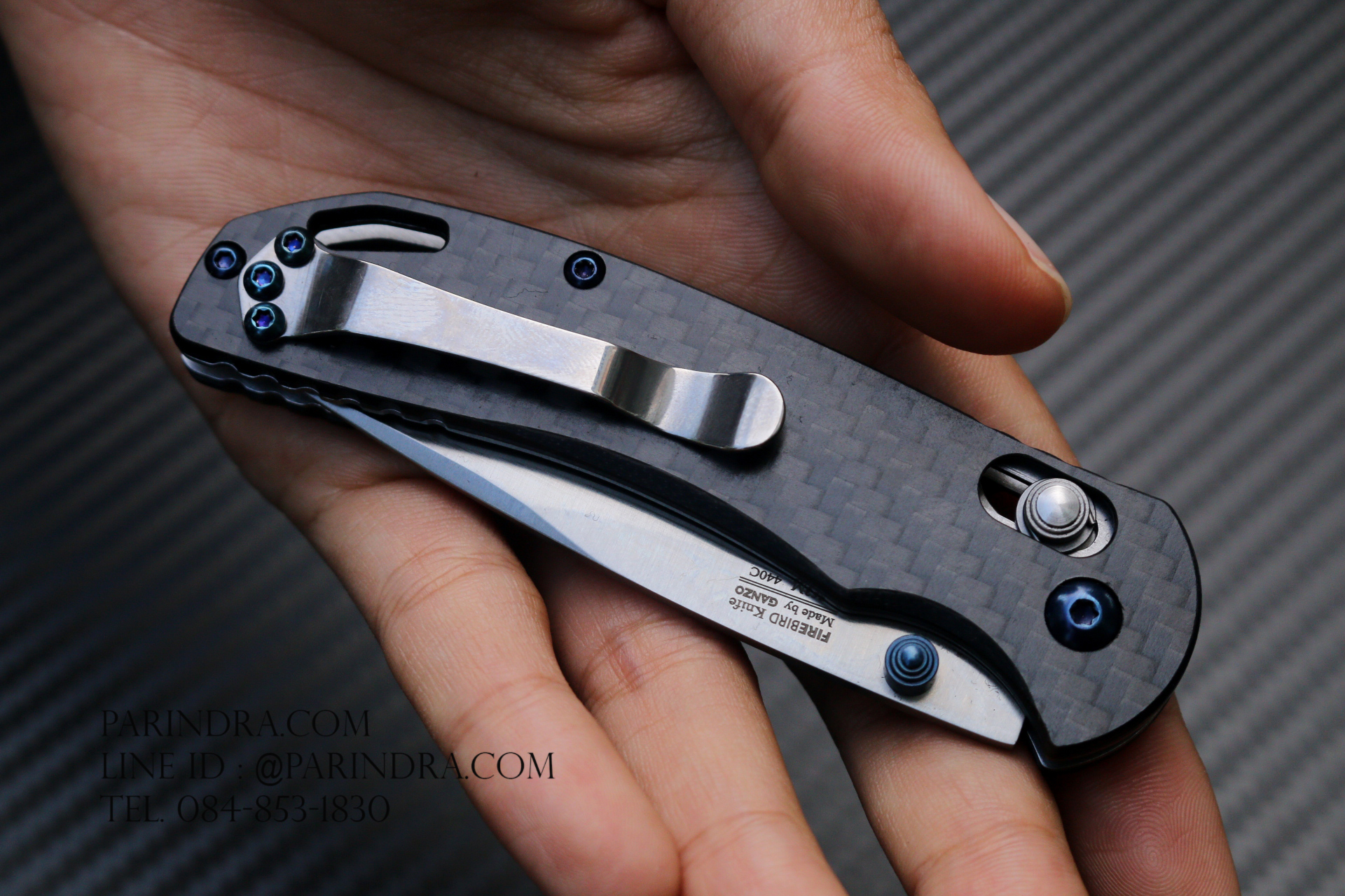 ใหม่ !!! มีดพับ Ganzo Firebird รุ่นเล็ก F753M1-CF ด้ามคาร์บอนไฟเบอร์ ของแท้ 100%