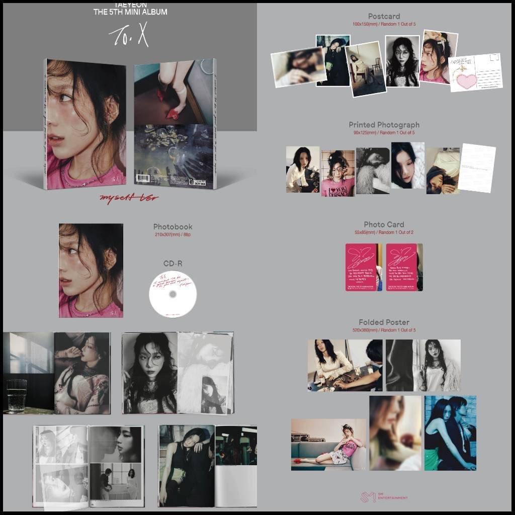 Pre. อัลบั้ม #TAEYEON - The 5th Mini Album [To. X] (C Ver.) - รอนำเข้า 14- 25 วัน หลังออกจำหน่าย -