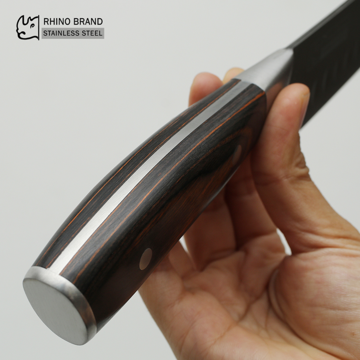 มีดทำครัวซันโตกุ RHINO BRAND PREMIUM No.7924 SANTOKU KNIFE แสตนเลส ของแท้ 100%