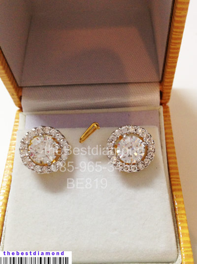 สินค้าหมด===BE819+++ต่างหูเพชรcz แบบล้อม 2 in 1+++ต่างหูสุดเก๋ ใส่ได้ 2 แบบ แบบเพชรล้อม หรือ หมุดธรรมดา คุ้มสุดๆๆ เพชรสวยมากๆๆ ดีไซน์เลิศ หรู
