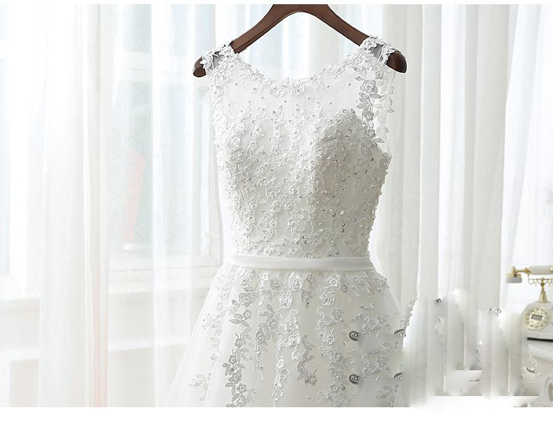 Pro-order เดรสสวย ถ่ายพรีเวดดิ้ง แขนกุด สวยหวานโชว์หลัง (ซิปหลัง)