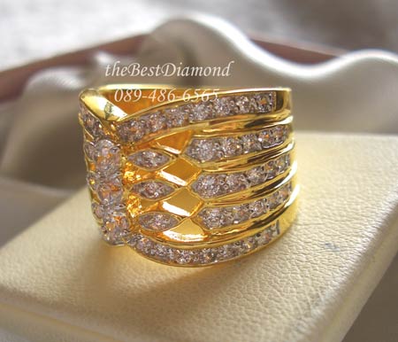 งานทอง สำหรับ BR601 +++แหวนเริ่ดหรู อลังการค่ะ Intrend มากๆๆๆค่ะ ใส่แล้วเต็มนิ้ว งานสวยมาก เพชรเยอะอีกตังหาก วงนี้สวย guarantee เลยนะคะ