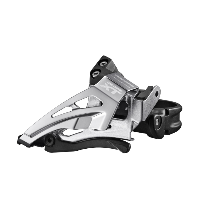 ตัวสับจาน XT, FD-M8020-L, จาน 2 ชั้น, 11-Spd, แคล้มป์ล่าง Side Swing, 31.8MM/34.9MM