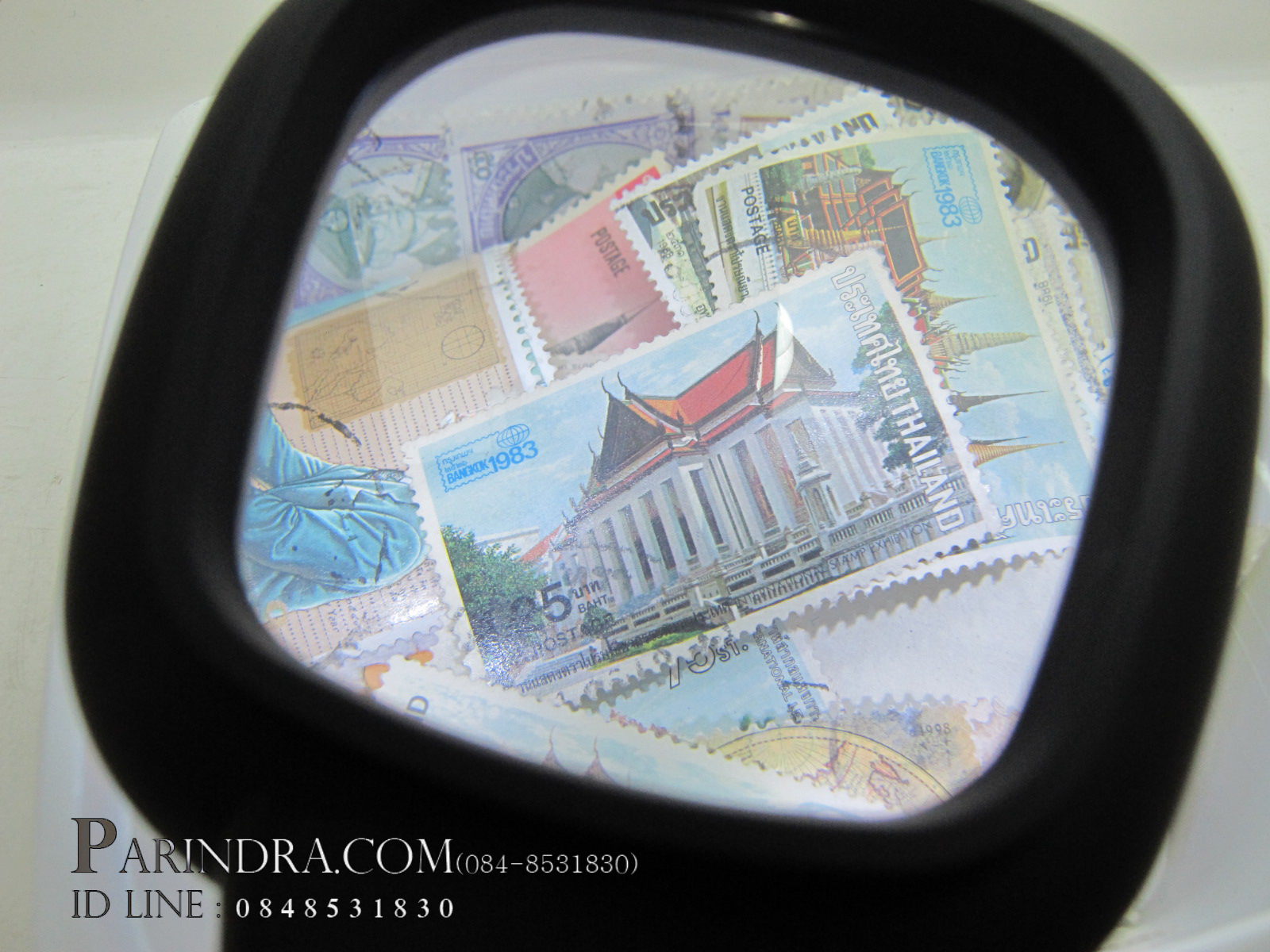 แว่นขยายมีไฟ Led และ Black light สำหรับส่องแสตมป์ หรือ ลายน้ำธนบัตร