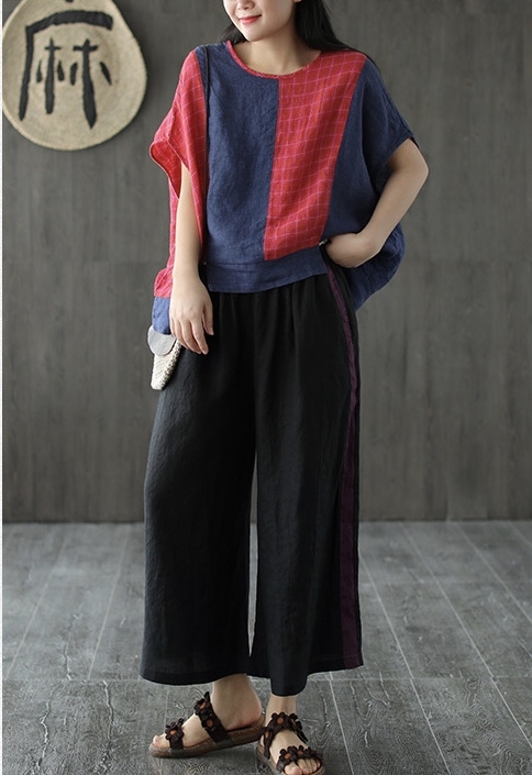 เสื้อผ้าลินินแต่งผ้าต่อลาย