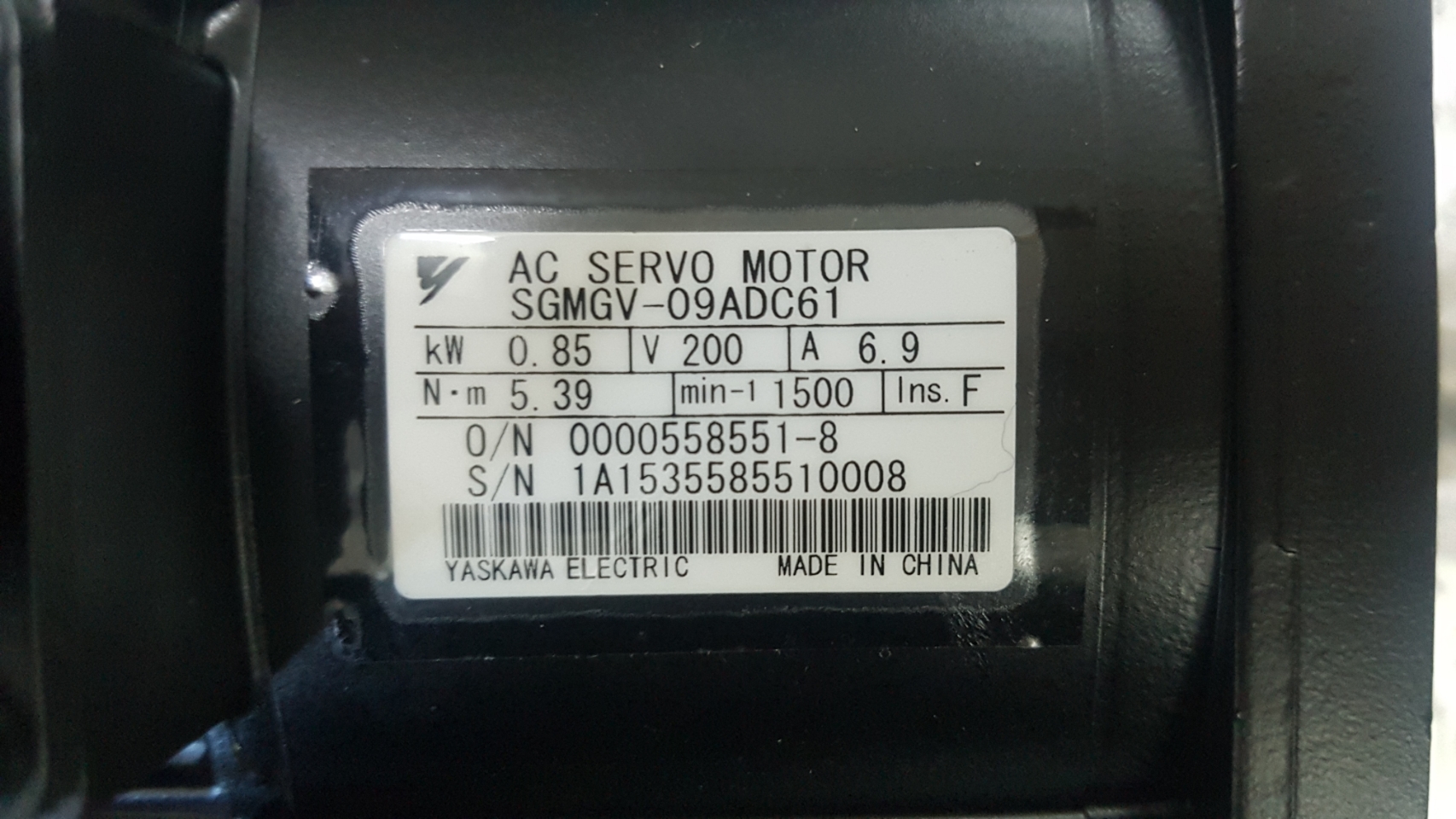 SGMGV-09ADC61 SERVO MOTOR “ YASKAWA ”
