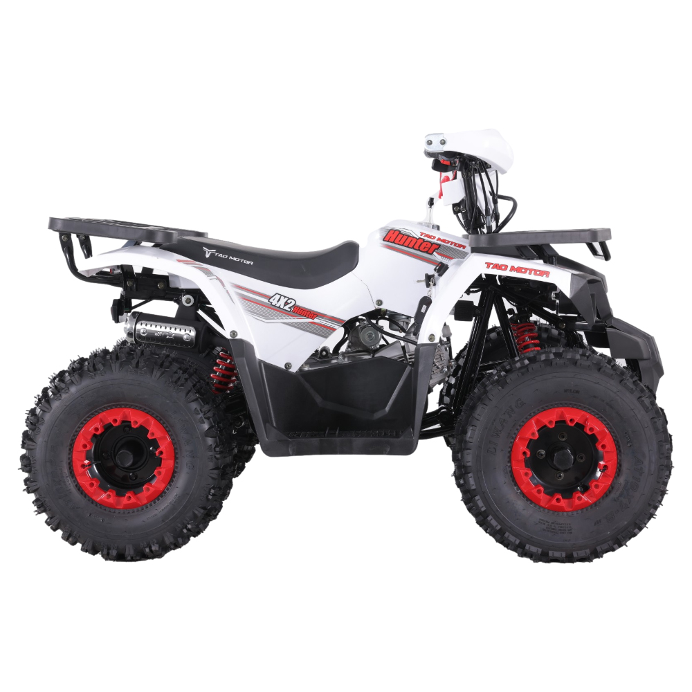 125cc Chain Drive ATV — Tao Motor HUNTER 125 with Reverse, LED Lights & CE/EPA Cert. | Perfect for Kids 10+ & Adults