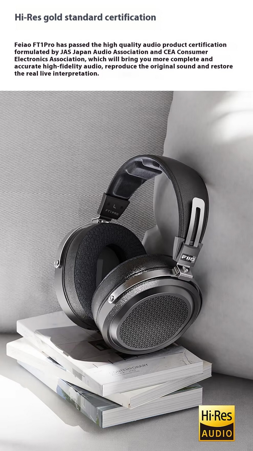 FiiO FT1 PRO หูฟังเฮดโฟนไดรเวอร์ Planar เสียงชัดเจน เวทีเสียงกว้าง ประกันศูนย์ไทย