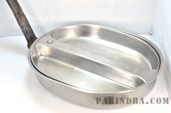 กล่องข้าวทหารแสตนเลส งานเก่า หายาก Us E.A.CO 1944 อายุ เกือบ 70 ปี