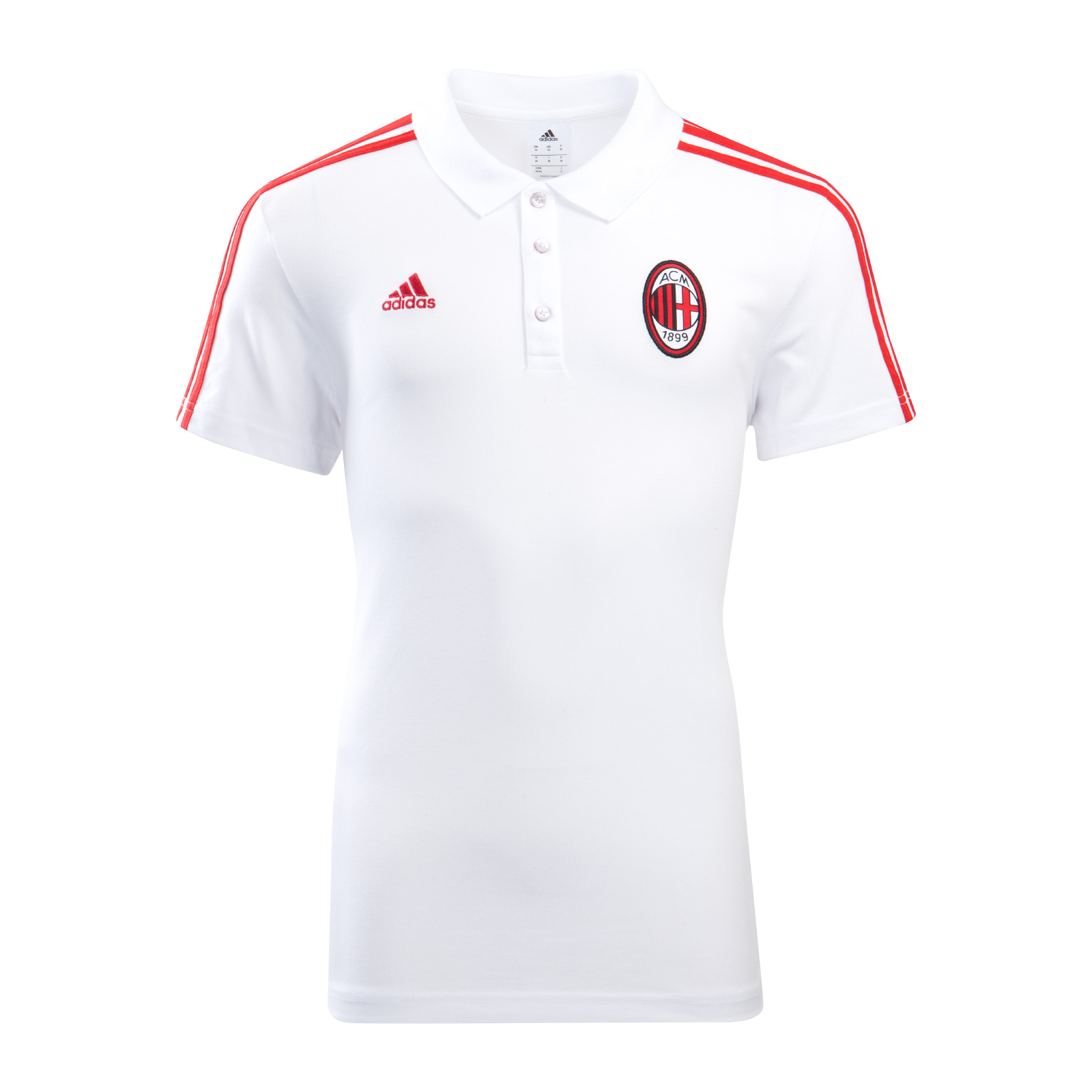 เสื้อโปโลอดิดาสเอซี มิลาน ของแท้ adidas Milan 3 Stripe Polo White