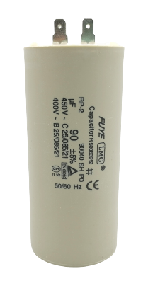 คาปาซิเตอร์ 90uf 450v.(กลม-ขาเสียบ)