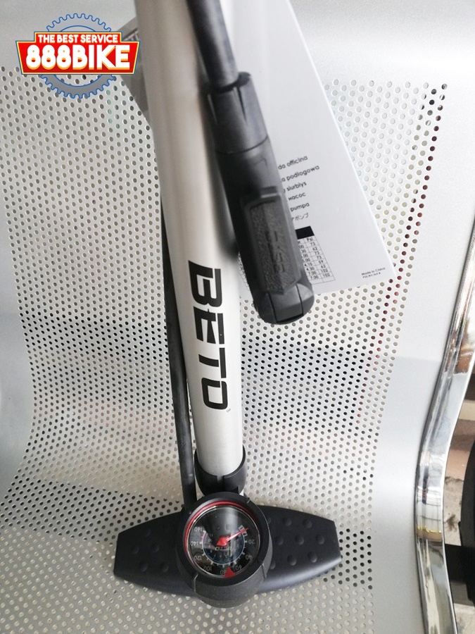 สูบตั้งพื้นอลูมิเนียม BETO CMP-069 ด้ามด้ามอลู สูบได้ทั้ง Presta และ SChrader