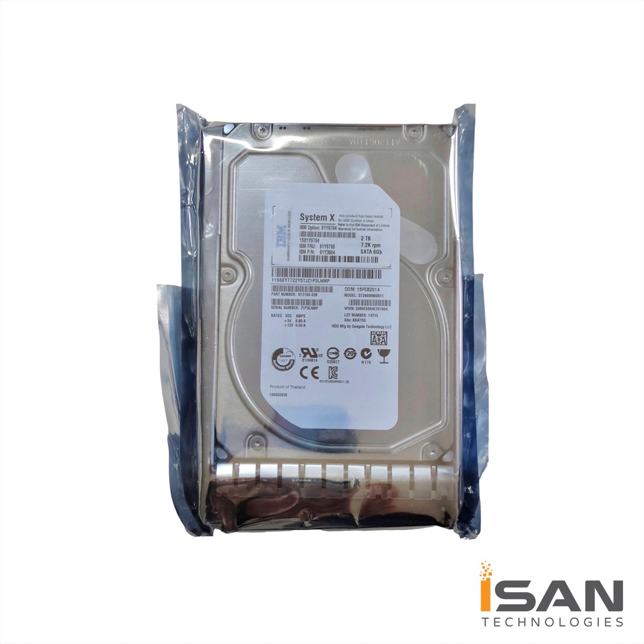 81Y9795, 81Y9794 IBM Hard Disk Drive 2TB 3.5" SATA 7.2K.